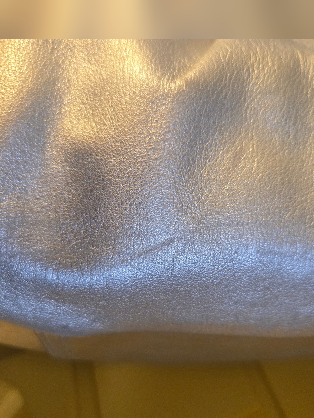 ​Coach Ergo Metallic Silver Pleated Leather Kisslock Satchel Bag 12231 - Picture 6 of 16